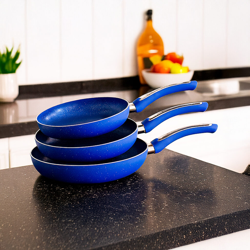 Juego de Sartenes 3 Piezas HSM Cook’s Master – Edición Azul